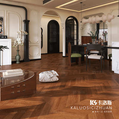 柔光法式鱼骨木纹瓷砖600x1200