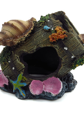 热卖树脂水族造景躲避洞穴红火玫瑰蜘蛛屋窝造景蝎子守宫宠物酒桶