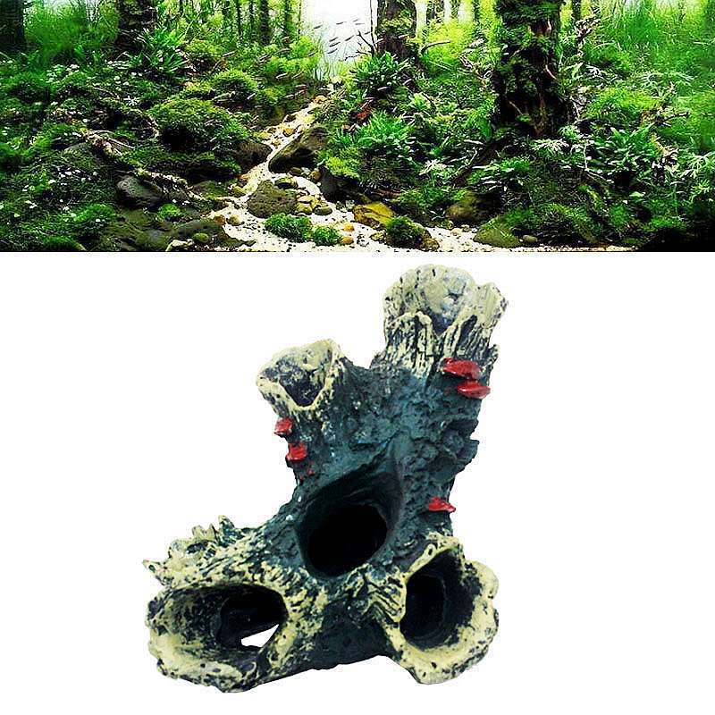 鱼缸装饰品树脂工艺品水晶虾躲避屋繁殖屋树根沉木嬉戏屋空心树洞