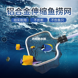 中大型鱼网鱼捞渔捞抄网捞鱼网兜圆方形鱼捞手抄鱼网金鱼观赏鱼
