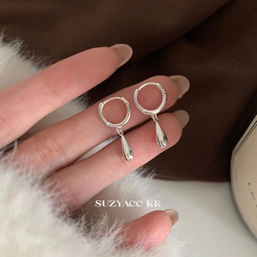 suzyacckr秋冬高级感纯银水滴