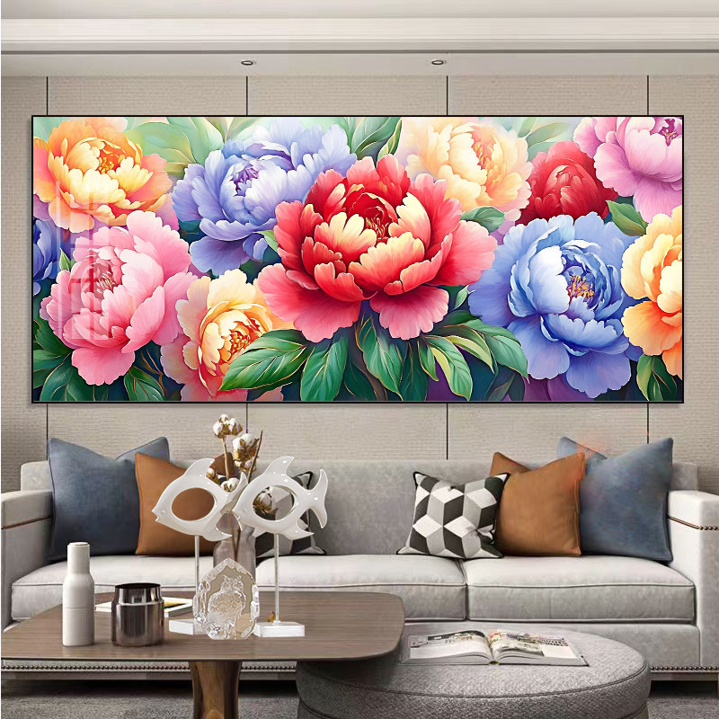 花开富贵十字绣2025新款客厅大气国色天香牡丹花卉钻石画手工自己