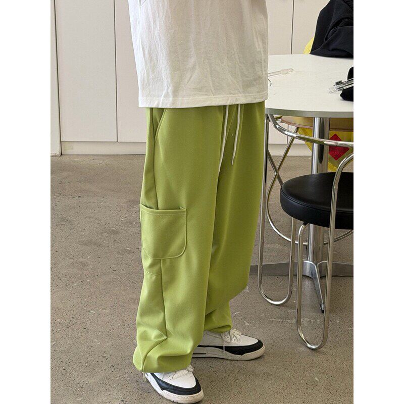 小北韩国代购男装东大门OREO松紧腰围束脚男士休闲裤卫裤运动裤