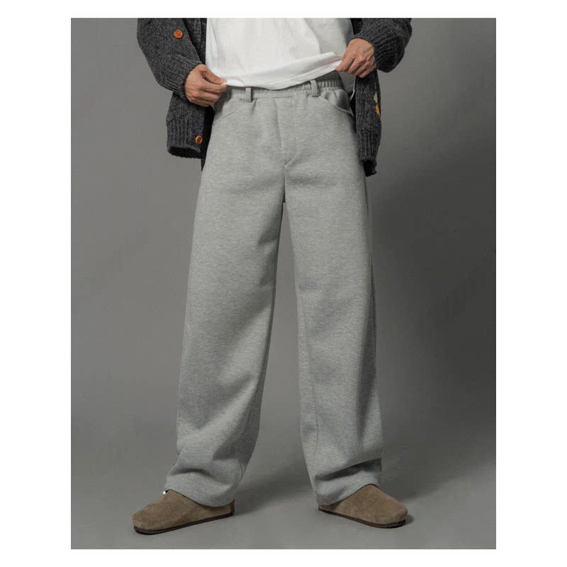 小北韩国代购男装东大门立体剪裁松紧腰围复合棉长裤休闲裤男士