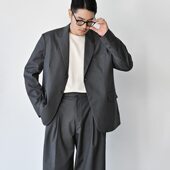 东大门超宽松OS轮廓型单排扣双扣西服外套 男装 小北韩国代购 大码