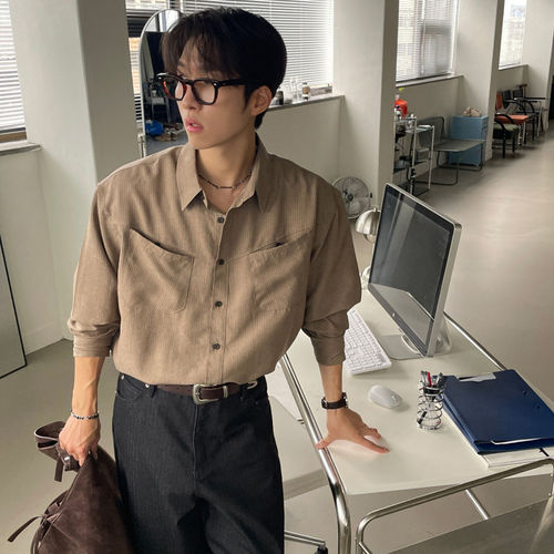 男装东大门长袖衬衫deef