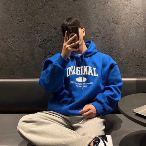 男装东大门连帽卫衣美式复古