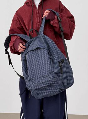 男装东大门双肩包小众格
