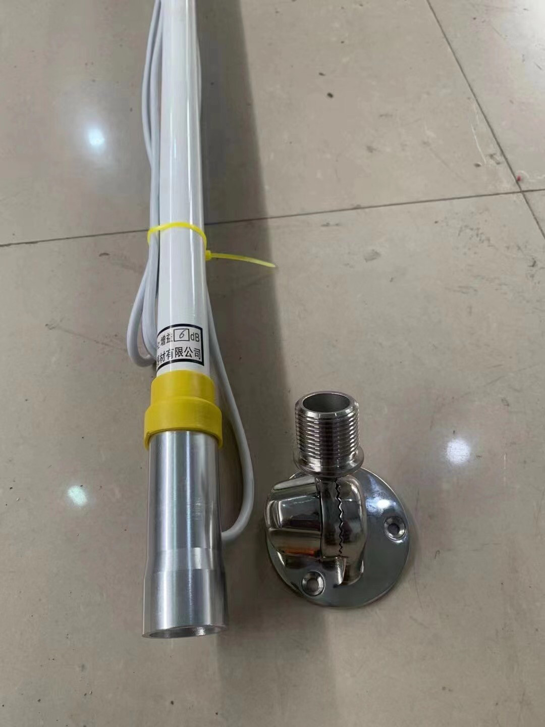 3米游艇船用高频天线玻璃钢天线316不锈钢底座10米全铜线