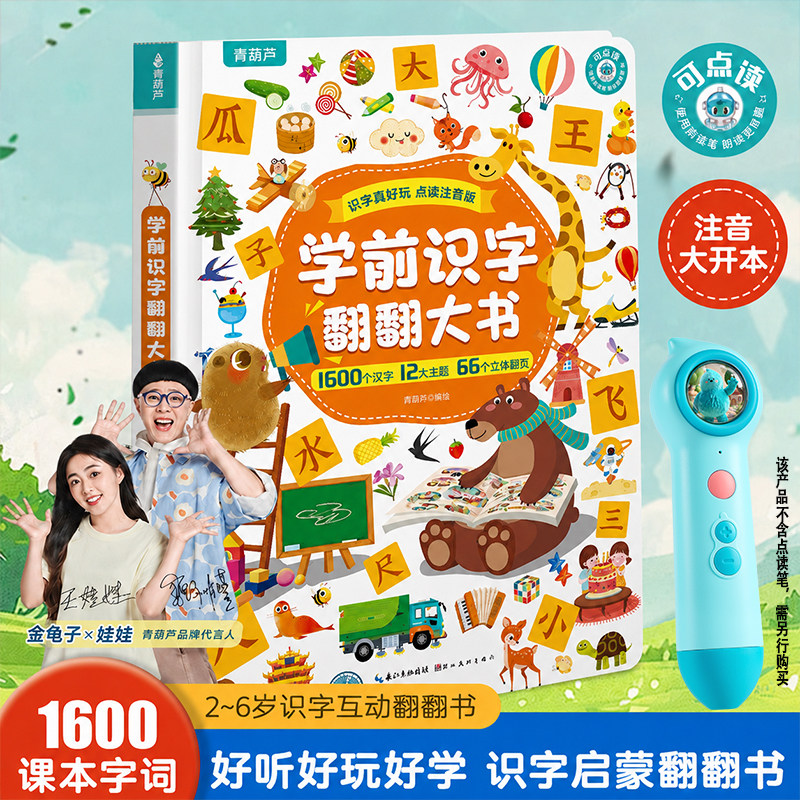 学前识字翻翻大书注音版