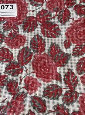 【收藏】1930年美国制造 原版古董布料 红色系 C073