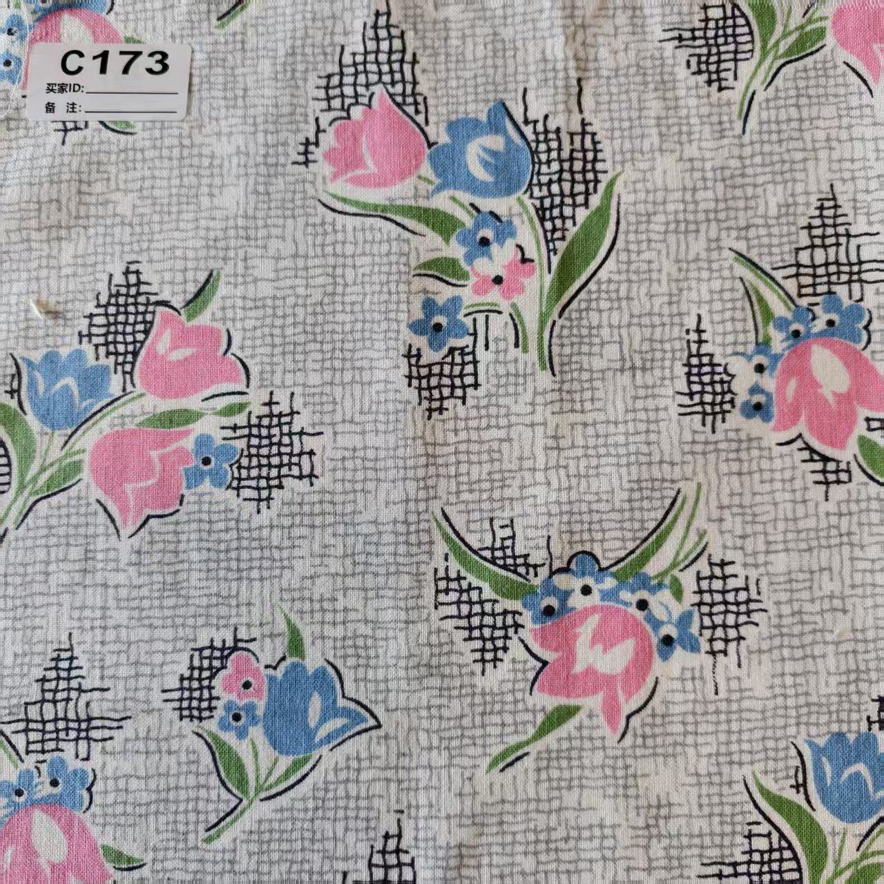 【收藏】1930年美国制造 原版古董布料 可连裁 黑灰系 C173,居家布艺,海绵垫/布料/面料/手工diy,淘宝优惠券,粉丝福利购,淘宝优惠卷