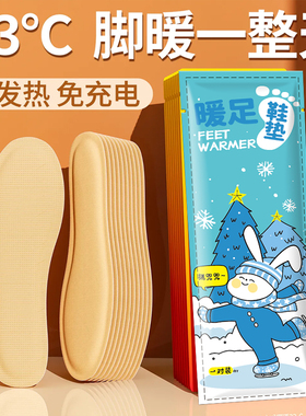 自发热鞋垫女加热可行走暖宝宝贴冬季恒温暖足贴儿童加热鞋垫暖贴