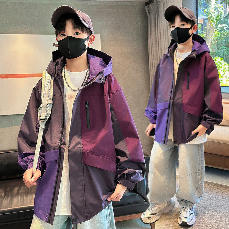 男童连帽外套冲锋衣春秋季防水上衣2026新款中大儿童洋气韩版夹克,童装/婴儿装/亲子装,普通外套,淘宝优惠券,粉丝福利购,淘宝优惠卷