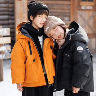 棉服潮 洋气女童小童宝宝冬季 儿童羽绒服男童冬装 加厚外套2025新款