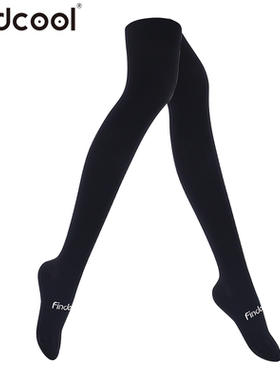 Findcool跑步长筒压缩袜2双压力运动袜过膝高筒马拉松袜女健身袜