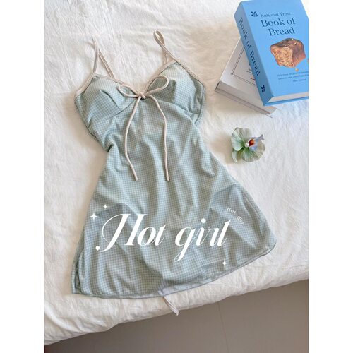 遮肚显瘦裙式连体泳衣女