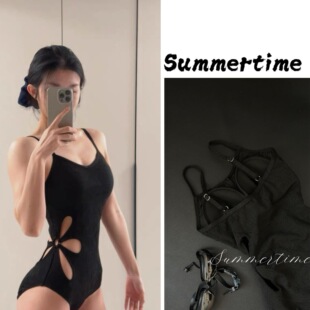 竞速游泳专业双层训练露背连体三角运动泳衣女爆款 黑憩固定杯