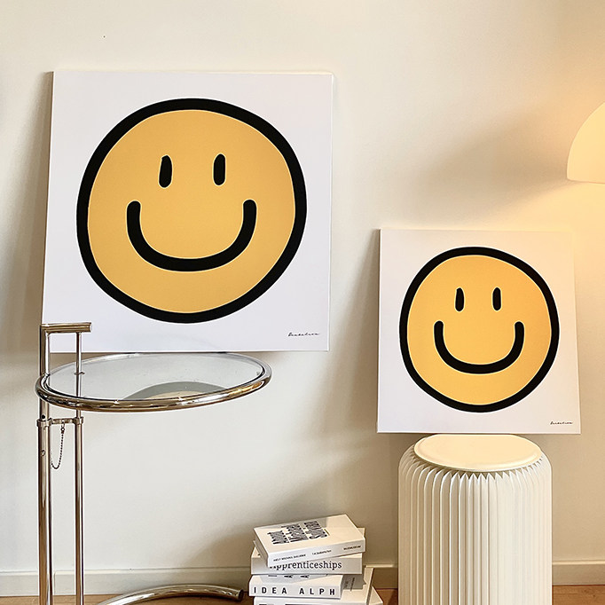 smile 可爱的黄色笑脸 火了半个世纪的笑脸符号  ins家居推荐挂画