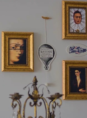 微微安画框frida弗里达复古相框摆台小众欧式古典油画世界名画