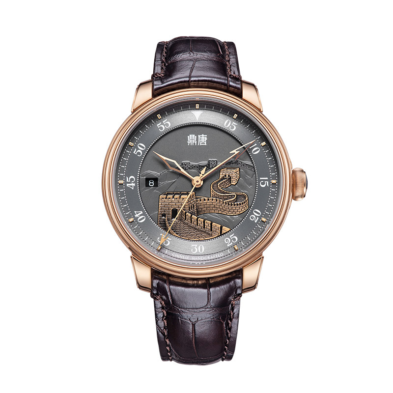 Ding Tang-Great Wall Series-Rose Gold 13.43.63.0 Coffee Belt automatic Mechanics man watchin the Wristwatch , Watch  category - from Buy2taobao.com to provide professional Taobao agent buy service