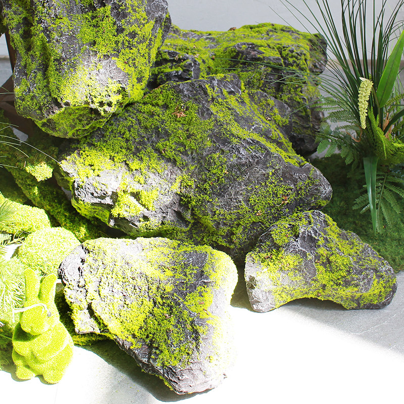 仿真绿植造景仿真PU假石头橱窗展厅装饰道具布景室内庭院假山景观