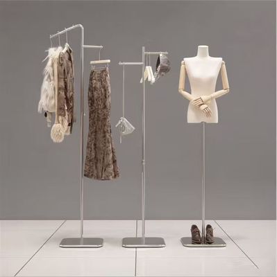 服装店正挂衣架落地不锈钢