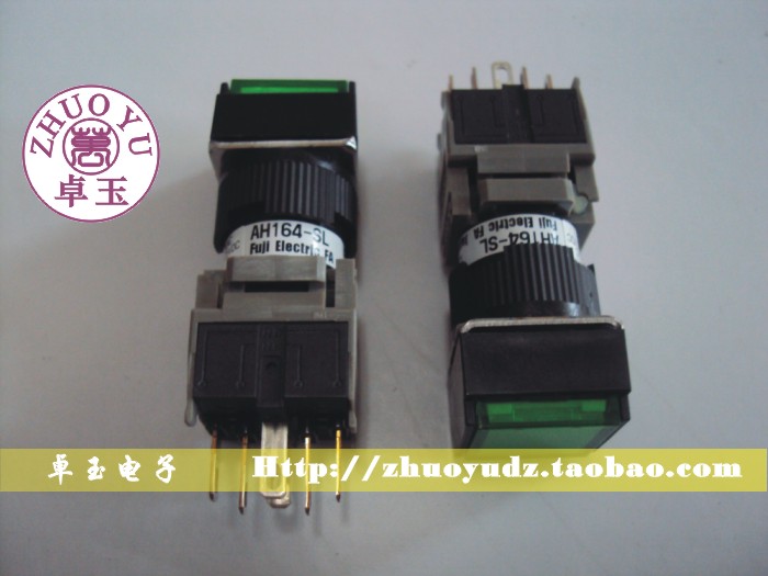 正方形带灯按钮AH164-SLG11E3