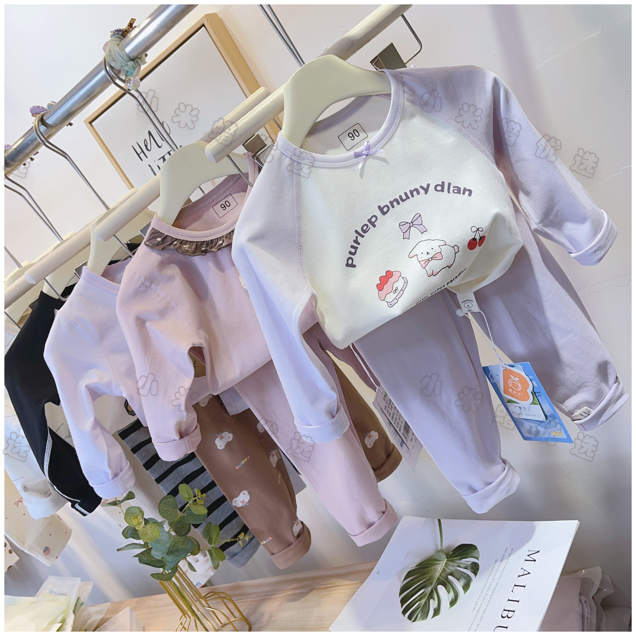 儿童纯棉秋衣裤套装男女童卡通家居服宝宝韩版套头睡衣精梳莱卡棉