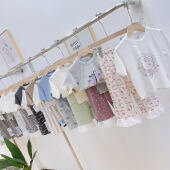 套装 九分裤 宽松休闲居家服男女宝睡衣可外穿莫代尔棉短袖 儿童夏季