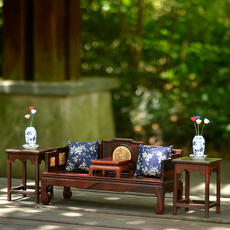 苏工明清透雕红木家具模型