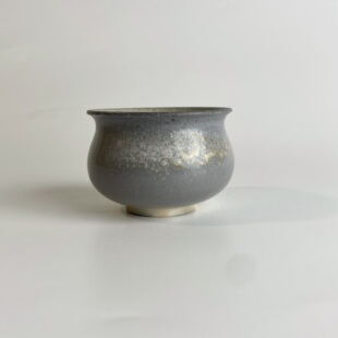 70ml柴烧主人杯子高白泥福袋手工品茗1059无釉裸烧落灰客杯材烧