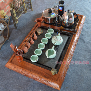厂家唐盛电茶炉茶盘 花梨木唐盛雕刻微电脑电水壶泡茶机A4