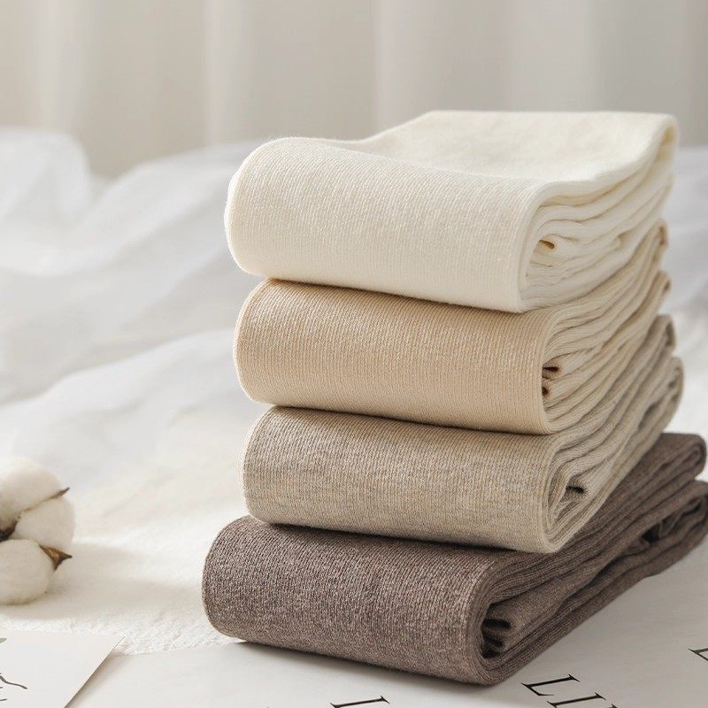 日系燕麦白秋冬保暖显瘦连裤袜