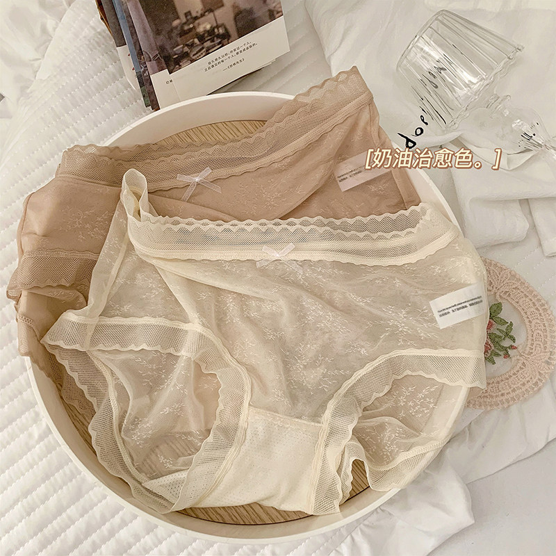 日式简约轻薄少女内裤透气棉裆