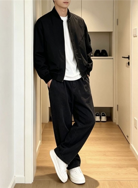 美式飞行夹克棉服男款冬季