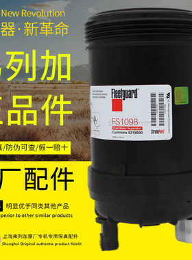 FS1098适配弗列加康明斯柳工40c7018徐工5319680/FS20165柴油滤芯