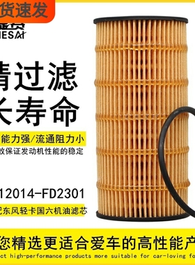 1012014-FD2301机油滤芯适配东风M9T国六轻卡货车锐骐6机油滤清器
