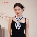 上海故事2026春夏丝巾妈妈款桑蚕真丝印花小方巾中秋节礼物送长辈
