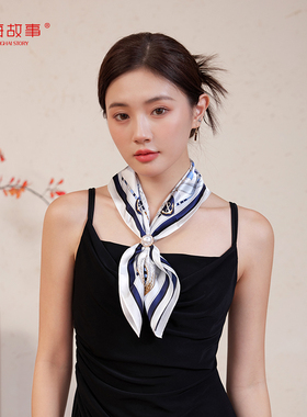 上海故事2026新款丝巾妈妈款真丝印花桑蚕丝小方巾女38节妇女礼物