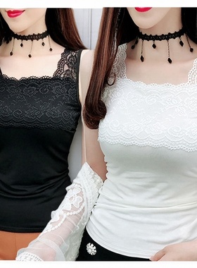 新款女装百搭蕾丝美背吊带背心女外穿性感内搭上衣打底夏装洋气潮