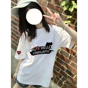 t恤上衣女小个子2026小众慵懒潮 校园风衣服短袖 新款 中大童ins美式