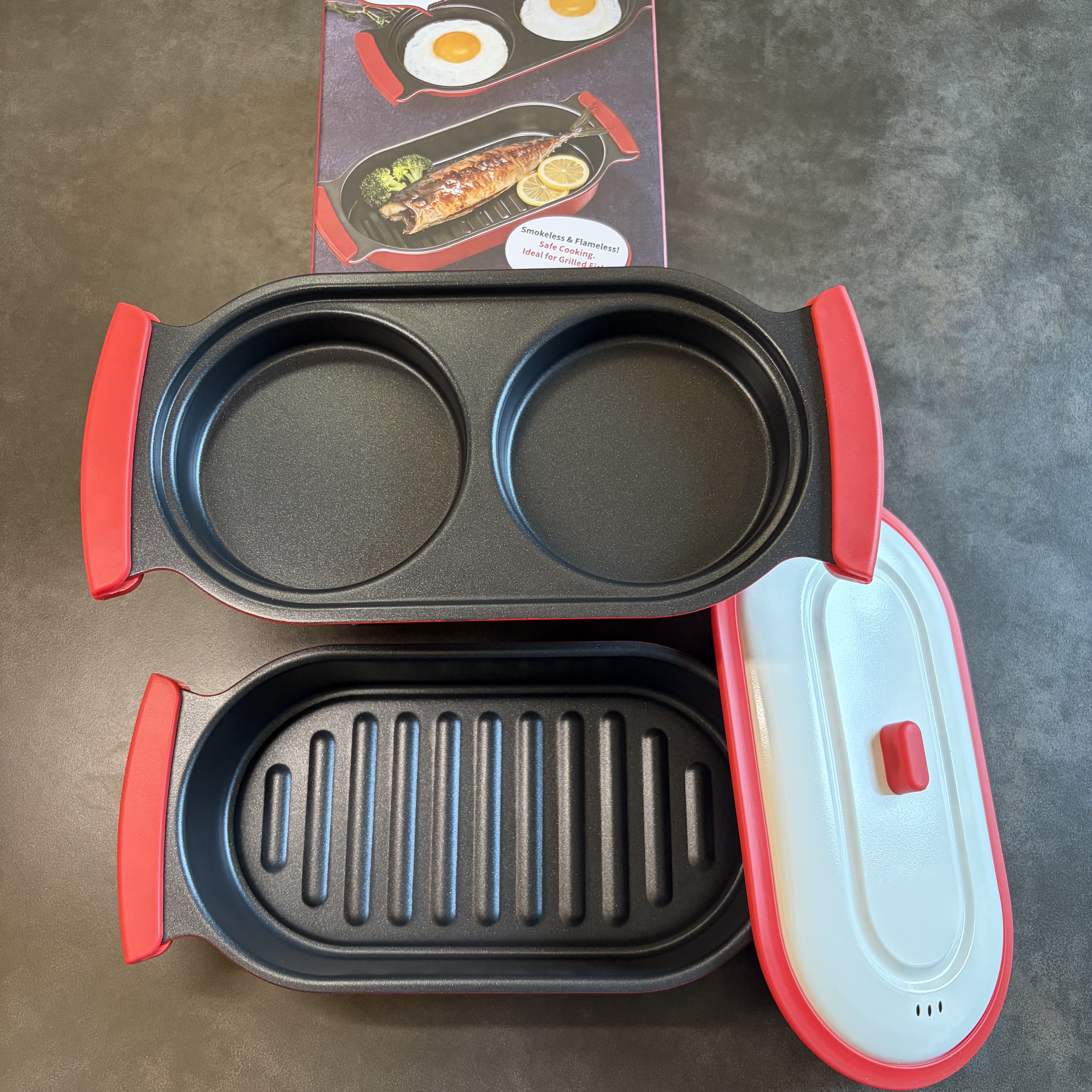 早餐煎蛋锅微波炉专用烤盘魔盒不粘煎锅无油烟烹饪一人食料理神器