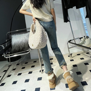 春秋新款浅蓝色牛仔烟管裤女修身显瘦高腰八九分小个子窄版直筒裤