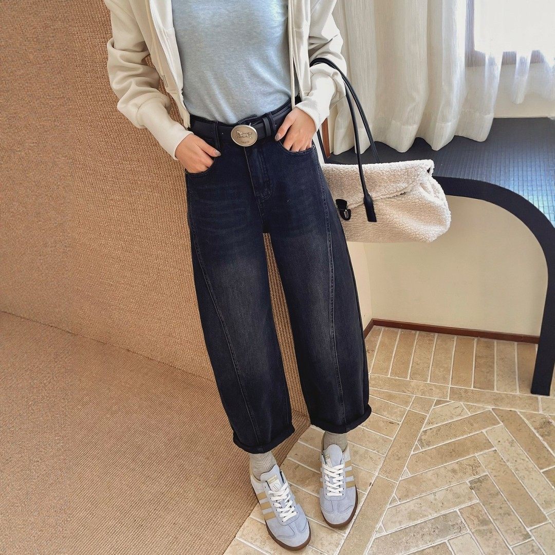 春季新款黑色阔腿牛仔裤女宽松高腰九分弯刀裤小个子哈伦裤奶奶裤,女装/女士精品,牛仔裤,淘宝优惠券,粉丝福利购,淘宝优惠卷
