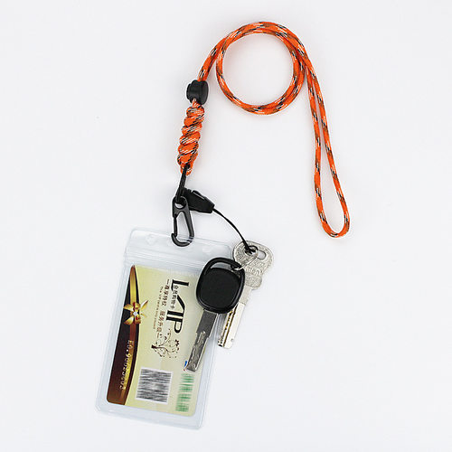 EDC新款多功能钥匙扣挂绳创意手工编织可调节伞绳挂脖绳证件防丢