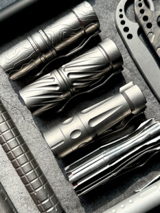 升级5款钛合金专业手电筒EDC18350三眼怪Hanko TAD CWFTi2 Barrel