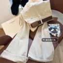 高腰弹力马蹄喇叭裤 女2025秋冬新款 微喇牛仔裤 高级感复古显瘦修身