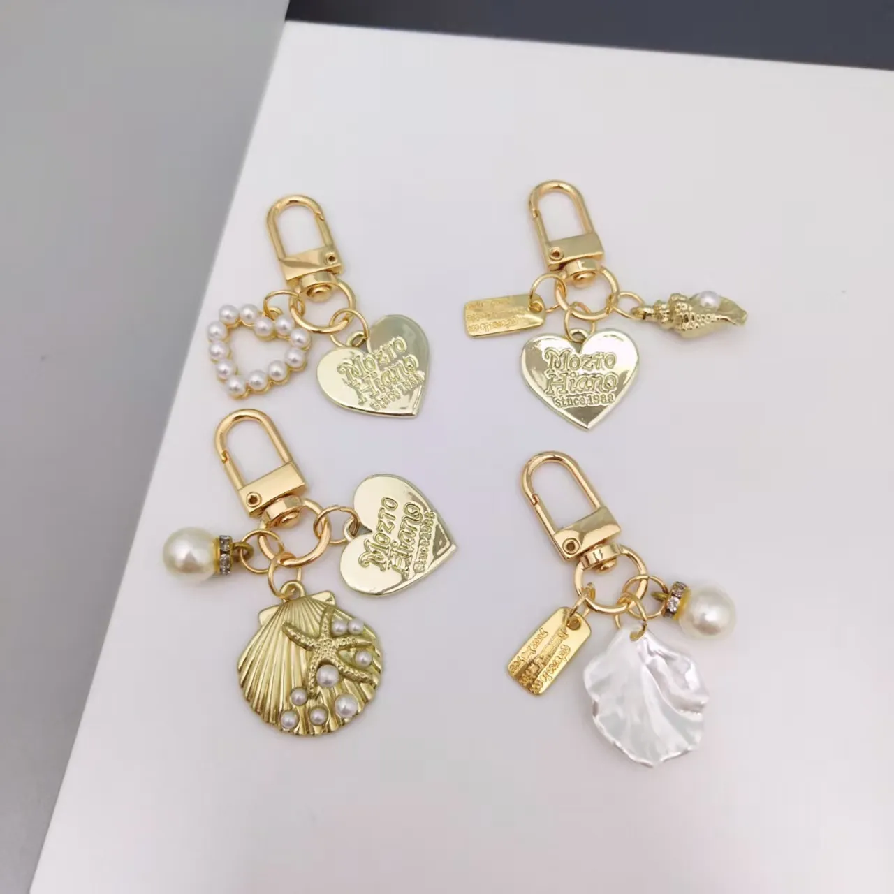 时尚爱心贝壳海螺珍珠钥匙扣挂件ins包包挂件创意小礼品挂饰,节庆用品/礼品,钥匙扣,淘宝优惠券,粉丝福利购,淘宝优惠卷