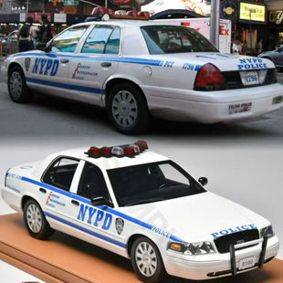 预Vehicle Art 1::18 福特 维多利亚皇冠 NYPD 纽约警车 汽车模型